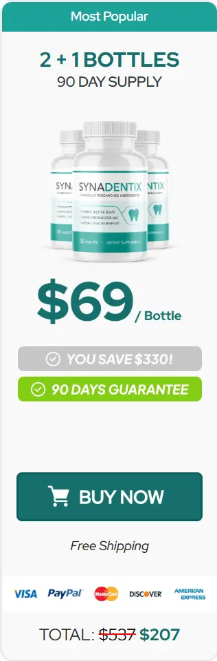 SynaDentix 3 Bottle Price